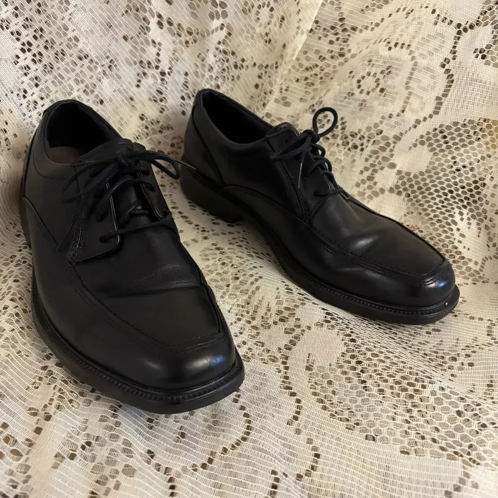 Bostonian Flexlite Men's US 8 M Black Leather Derby Shoes